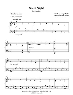 Silent Night – Intermediate Piano | Lisa Donovan Lukas